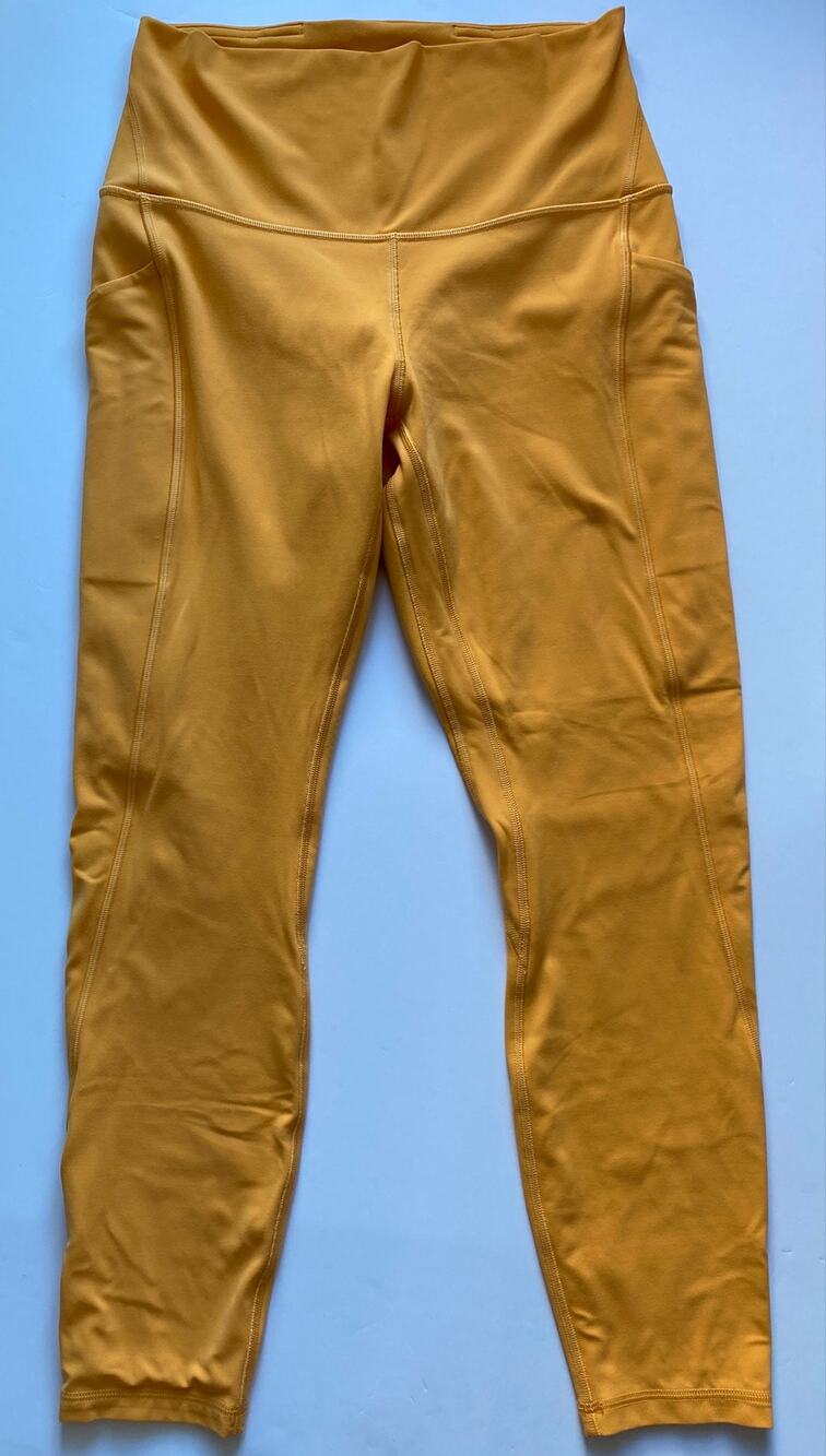 Lululemon Double Lined Leggings - Tangerine Color - Size 8